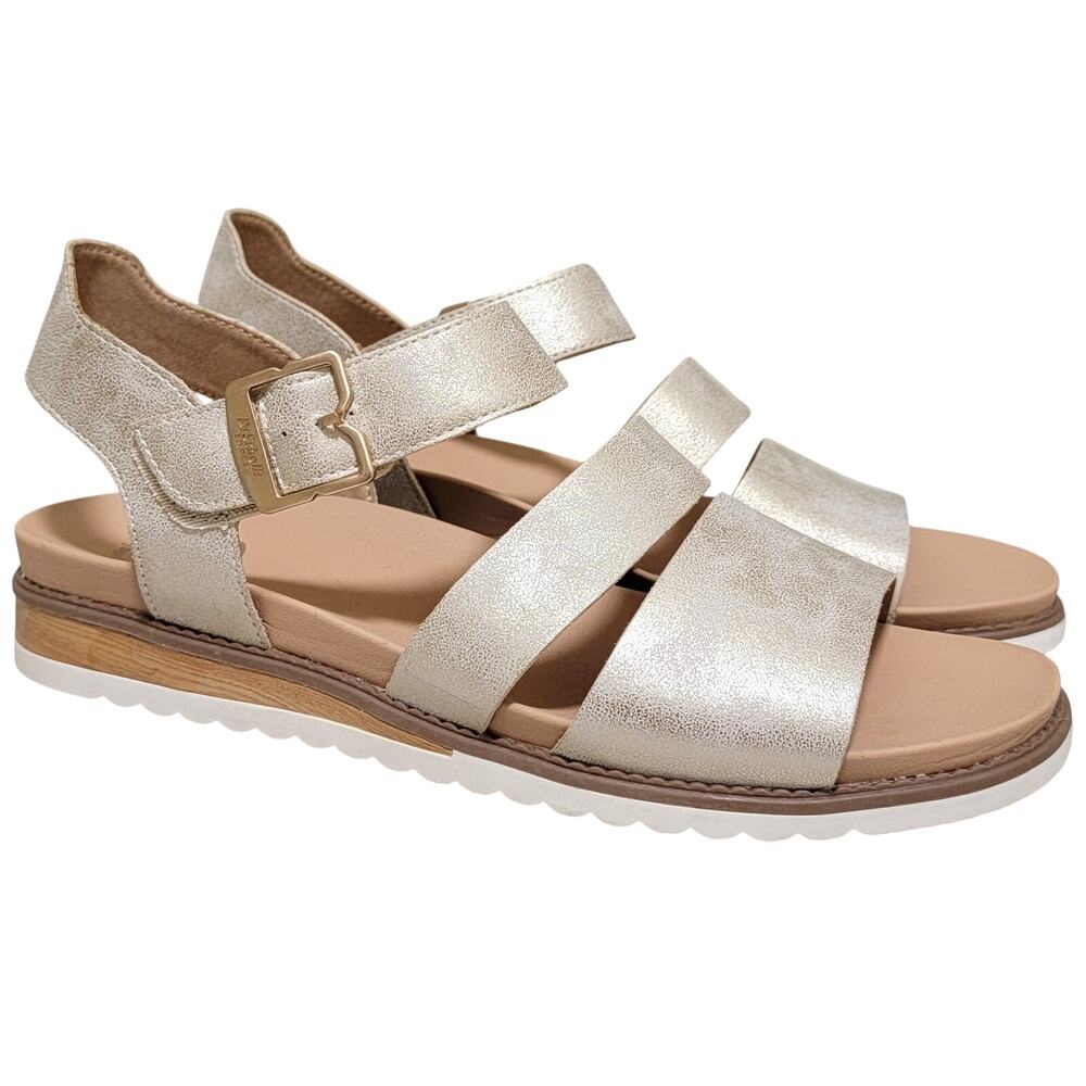 Dr Scholls Women Island Glow Slingback Strappy Sandals Size US 10M Gold
